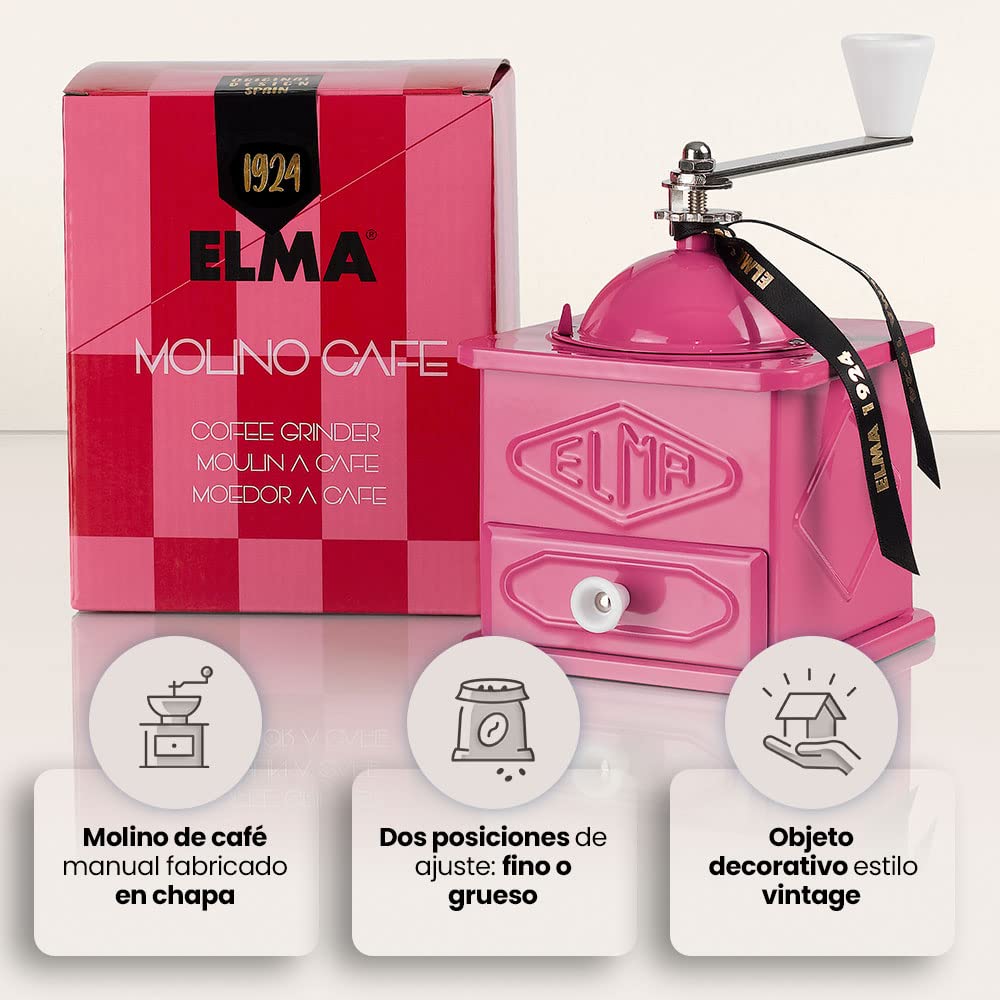 Amazon | Elma ヴィンテージスタイル 手動コーヒーグラインダー | 板金
